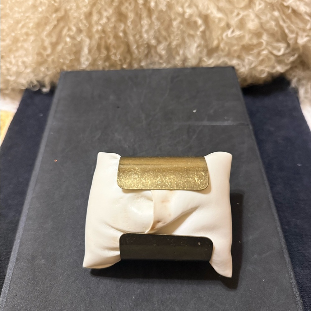 Brass Geometric Adjustable Cuff - Picture 4 of 4